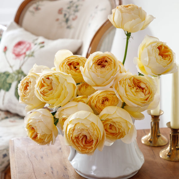 Nearly Natural Rose Artificial Flower - Set of 24 Orange